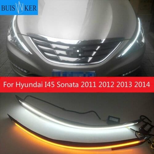 2Pcs 12v Car LED DRL for Hyundai I45 Sonata 2011 2012 2013 2014 Daytime Running Lights Driving Sonata 8 Fog Lamp