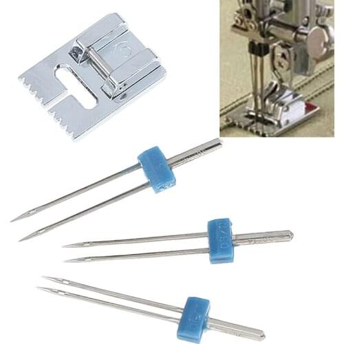 Sewing Machine Presser Foot 9 groove fine tucker presser foot combination Two-needle presser foot Sewing machine accessories