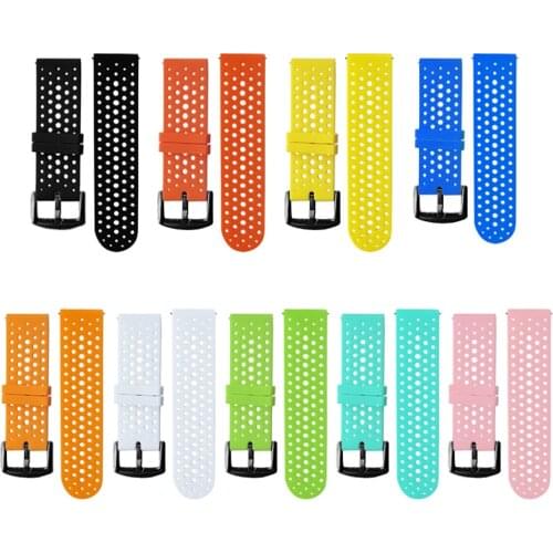 24MM Watch Band For Suunto 9 / 9 Brao / D5 / Spartan Sport HR Baro Silicone Bracelet Quick Release Strap Rubber Smart Watchband