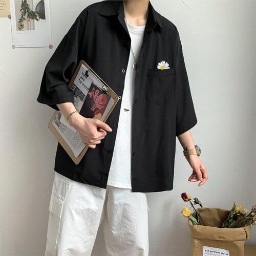 Men Plaid Shirt Casual Lapel Neck Full Sleeve Button Brand Shirt Chic Loose Streetwear Vacation Hawaii Thailand Blouse Chemise