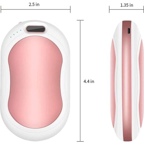 Warmer Rechargeable Usb Power Bank Pocket Massage Flashlight Hand Gift USB Winter Multifunctional 10000 MAH ABS Mini Warmers