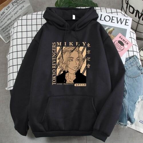 Hoodies Mikey Tokyo Revengers Hoodie Japanese Anime Manga Hoodie Man Brand Punk Mens Sweatshirt Long Sleeve Fashion Mens Hoody