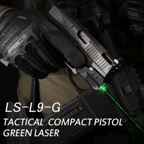 Intelligent Green Laser Pointer Air Gun Pistol Weapon Accessories Built-In Rechargeable Battery and Self Defense Product