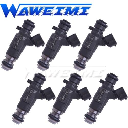 WAWEIMI 6 Pieces Fuel Injector Nozzle OE FBJCB00 For Japanese Car Dmax 3.5L V6 New Brand Injector nozzle