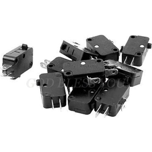 1/2/5/10Pcs KW7-0C AC125V/250V 15A NO/NC SPDT Button Push Micro Limit Switch New Drop Shipping