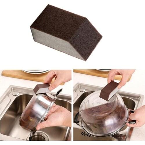 1/3PC Kitchen Washing Magic Strong Sponge Carborundum Brush Decontamination Brush Home Emery Rust Removing Tool Cocina Garden