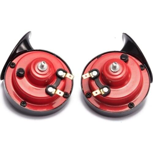 1 Pair 12v 110dB 510Hz Motorcycle Dual Snail Horn High low Car Motor Vehicle Motorcycle Horn