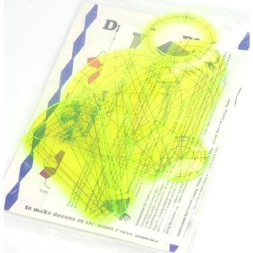 10Pcs Regular Dresden Plate Pattern Patchwork Frames Sewing Ruler