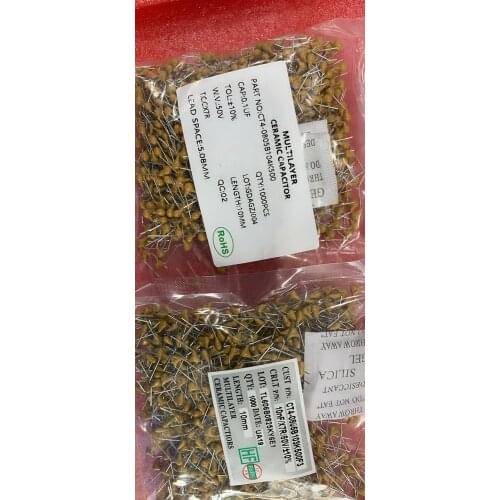 1000PCS -1lot Monolithic capacitors 50 v103k 0 01 UF and nf error of 10