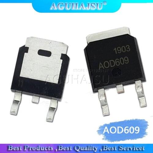 5pcs/lot AOD609 D609 TO252 SMD crystal high-pressure board switch tube new original