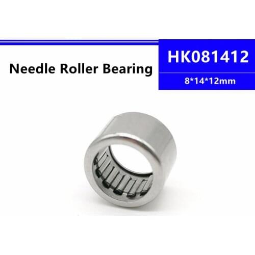 50pcs/100pcs HK081412 8*14*12mm Drawn Cup Needle Roller Bearing 8x14x12mm High Quality