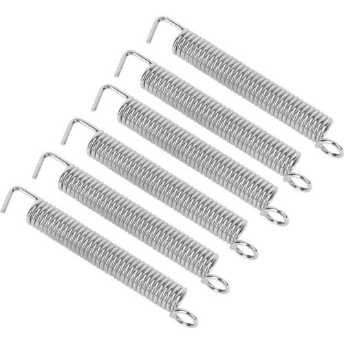 6Pcs Tremolo Tension Springs Guitar Retro Vibrato Pull String Guitar Tremol Bridge Spring for Fender Stratocaster ST