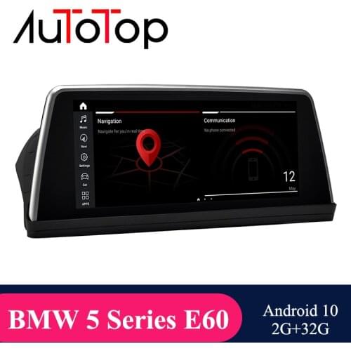 AUTOTOP 10.25" BMW E60 CCC Android 10 Multimedia Player GPS Navigation Head Unit For BMW 5 Series E60 E61 2004-2009 Radio GPS