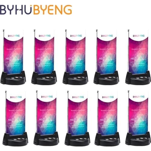 BYHUBYENG 10pcs Restaurant Menu Bell Equipments Table Wireless System Button To Call The Waiter Coffee Service