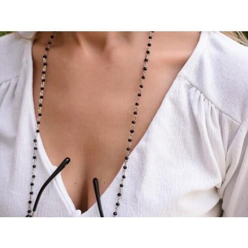 Black Eyeglasses Chain, Glasses Chain, Sunglasses Chain, Eyeglasses Necklace