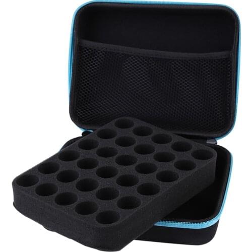 Storage Case for 30 Bottles 15ML Essential Oil Perfume Oil Bags Nail Polish Portable Travel Carrying Box Organizer Holder