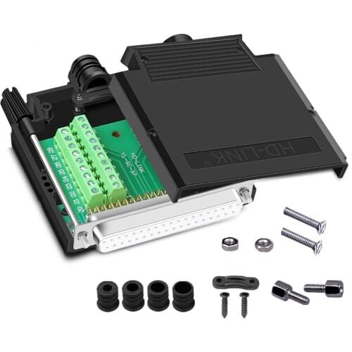 D-SUB 37Pin DB37 Male/Female Connector Adapter Board Soldering-free Terminal Block DB37-Pin Connectors