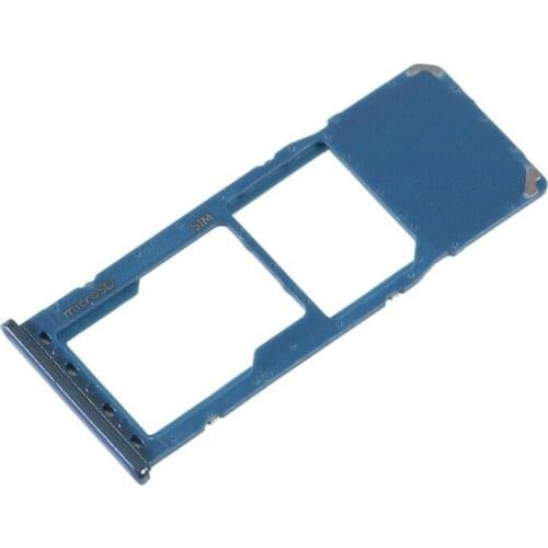 For Samsung Galaxy A7 2018 A750 A750F Black/Blue/Gold Color Single SIM And MicroSD Memory Card Tray Holder