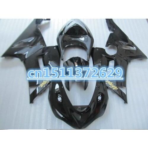 For KAWASAKI Ninja 2005 2006 ZX6R 05 06 ZX-6R 636 05-06 ZX 6R 05 06 Complete flat black Fairing kit