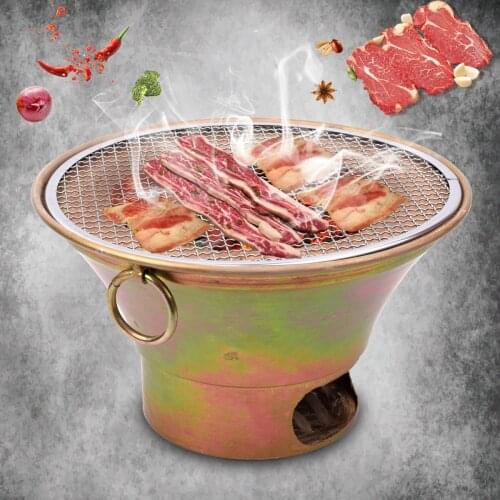 Old clay oven barbecue Korean carbon fire barbecue stove Japanese style charcoal BBQ stove old Beijing charcoal roast meat grill