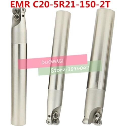 EMR C20-5R21-150 Bore Indexable Shoulder End Mill Arbor,Mill Cutting Tools, Insert of carbide inserts RPMT1003/RPMW1003