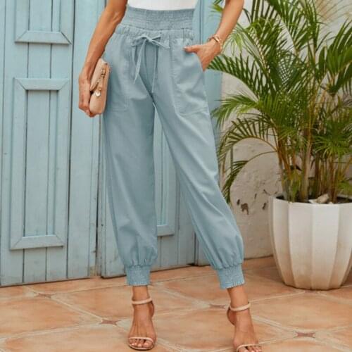 Женские льняные брюки Faroonee China At AliExpress