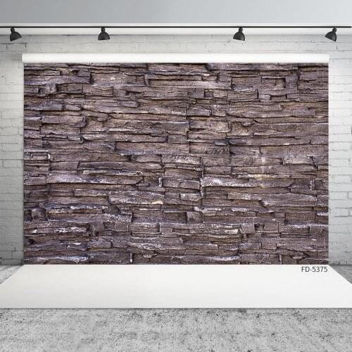 Photo Background Dark Brick Wall Vinyl Cloth Photography Photocall Backdrop for Children Baby Portrait Pets Toy Photobooth Props