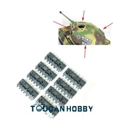 Heng Long 1/16 Scale German King Tiger RC Tank 3888A Silver Metal Side Armours TH00408-SMT4