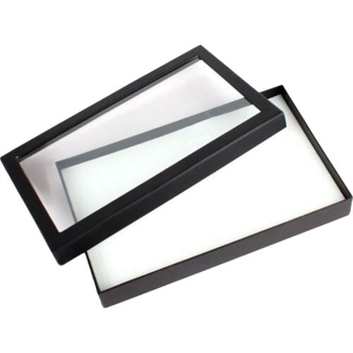 50%HOT Transparent 36 Slots Ring Display Holder Earring Jewelry Storage Box Organizer