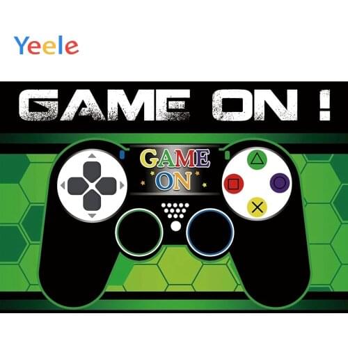 Game On Level Up Play Baby Shower Boy Birthday Party Backdrop Custom Photography Background Vinyl Photophone Photocall Shoot