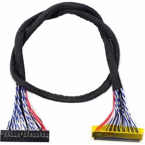 LVDS CABLE FIX-30P 2ch 6bit Length 400mm for 15.4" 17" 1440x900 1920x1200 LCD