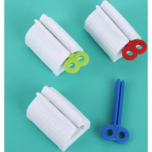 Multi-functional Toothpaste Dispenser Facial Cleanser Squeezer Clips Rolling Toothpaste Squeezer Tube Bathroom Accessories SN
