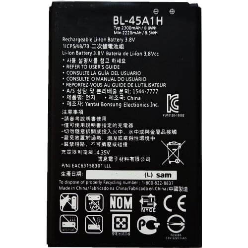 AZK 2019 New 2300mAh BL-45A1H Battery for For LG K10 Battery F670L F670K F670S F670 K420N K10 LTE Q10 K420 45A1H phone battery