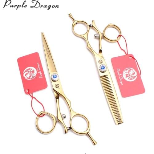 5.5" 6" Japan 440C Gold Straight Shears Thinninng Shears Dogs Scissors Cats Grooming Scissors Animal Scissors Pet Scissors Z9019