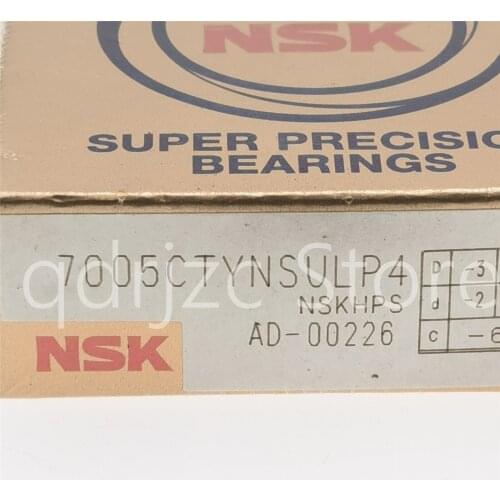 NSK Precision angular contact ball bearing 7005CTYNSULP4 7005C P4 = 7005CG/GLP4 = B7005-C-T-P4S-UL 25mm X 47mm X 12mm