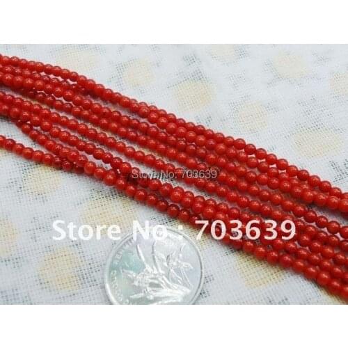 Wholesale 2mm Coral Loose Beads Free Shipping, Natural Round Coral Beads, Semi-Finished Coral Beads For Jewelry DIY