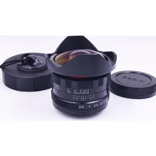 7.5mm F/2.8 MF Movie Wide Angle Fisheye Lens for Sony a7 A7R4 A6500 A7R3 fuji xt4 xt20 xa7 m43 gh4 em5 em10 canon eosm camera