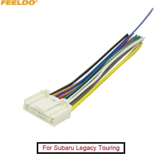 FEELDO 10Pcs Car Stereo Wiring Harness Adapter Plug For Subaru Legacy Touring/Impreza Wagon/Levorg Stereo Audio Radio Cable
