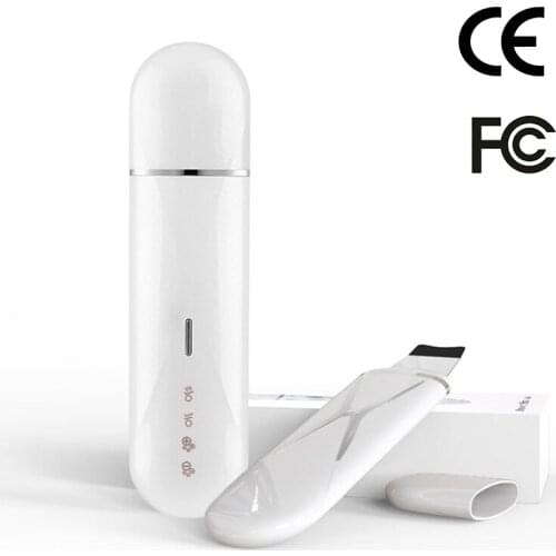 Skin Scruber Scrubber Ultrasonic Supersonic Soundings Cleaning Remove Blackheads Face Spatula Electric Shovel Cleanser