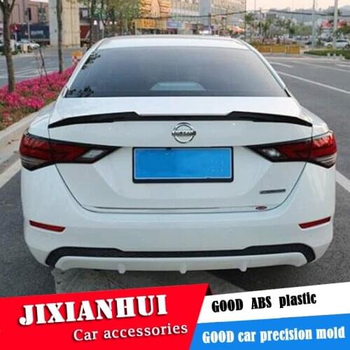 For Sentra SYLPHY Spoiler 2020-2021 Nissan Sentra M4 DY Spoiler ABS Material Car Rear Wing Color Rear Spoiler