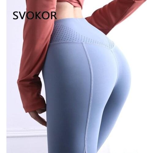 SVOKOR Fitness Leggings Push Up Women High Waist Workout Legging Running Female Sexy Activewear Black Energy Bubble Butt