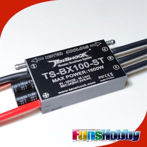 Tenshock TS-BX100-ST Brushless ESC 100A Electronic Speed Controller Control For RC Model Boat