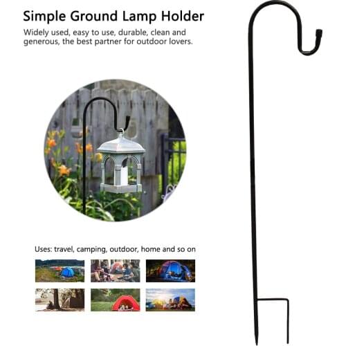 Outdoor Light Pole Ground Holder 120cm Lamp Pole Hanger Camping Equipment Camping Lantern Stand Portable Light Bracket