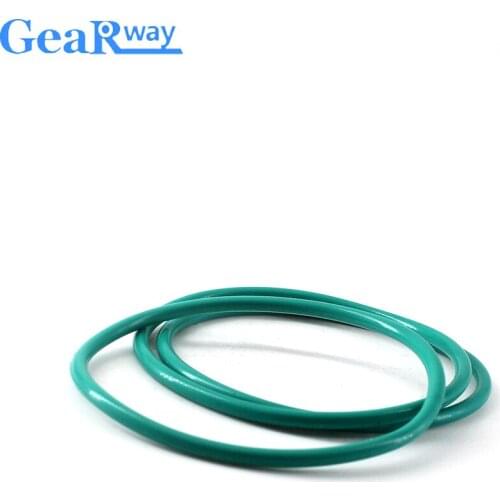 Gearway Fluorine Rubber O Ring Seal Gasket 2.4mm CS Green FKM O Ring Seal Washer 6/7/7.5/820/21/22 OD O Ring Sealing