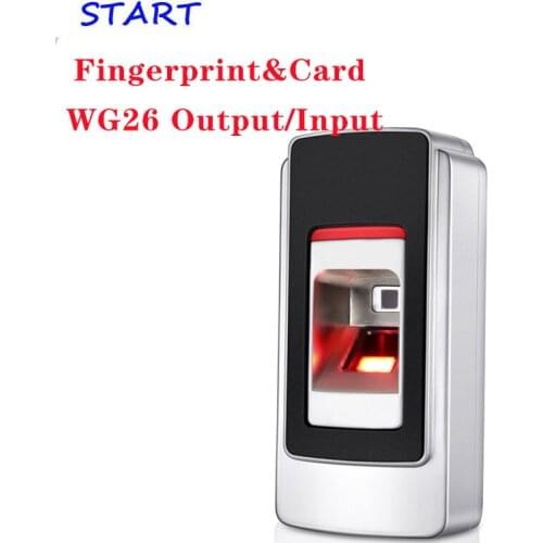 Waterproof Fingerprint Access Control System Rfid Access Controller Wiegand 26 Fingerprint Reader Anti-vandal Door Opener