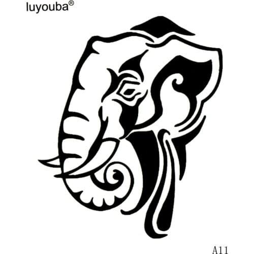 Elephant Waterproof Temporary Tattoos Sticker Body Art Animals Tattoo Sleeves Tatoo Men Faux Tatouage Tatuaje Temporal