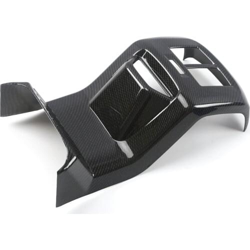 Rear Air Conditioner Air Outlet Patch Decorative Big Cover For Volkswagen T-Roc T Roc 2018 - 2020 Carbon Sticker Accessories