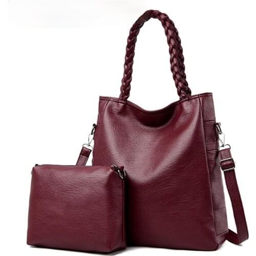 Womens Genuine Leather Handbag Ladies Bags Large Capacity Leather Tote Bags for Women 2020 Luxury Designder Shoulder Bag Sac
