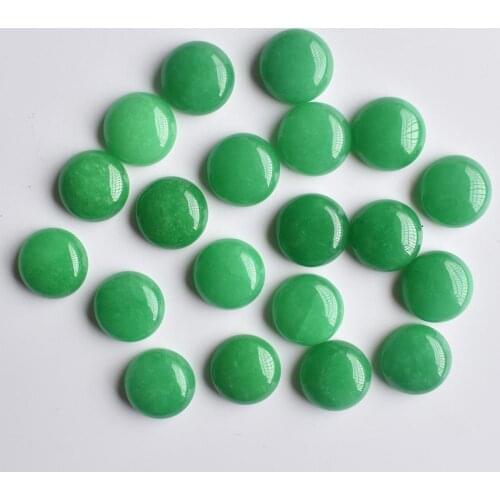 2020 fashion natural stone round CAB CABOCHON stone 14mm charm beads for jewelry making wholesale 50pcs/lot free