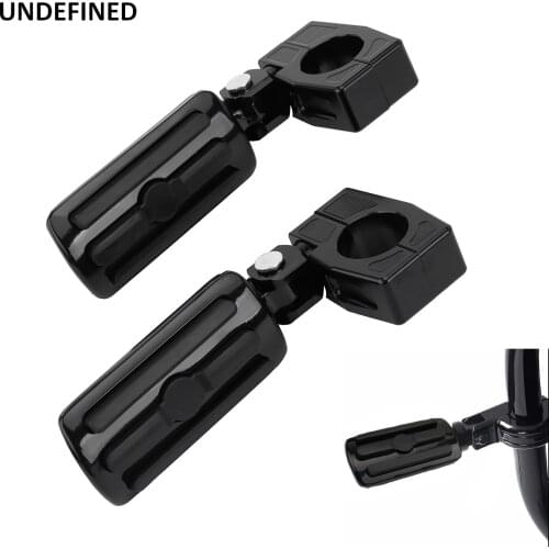 32mm 1-1/4" Highway Foot Pegs Footrest Engine Guard Crash Bar Footpeg Mount Clamp for Harley Honda Yamaha Sportster Dyna Softail